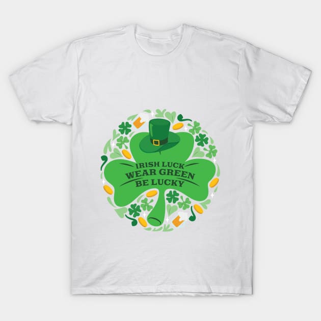 Irish luck: Wear green, be lucky Vintage ST PATRICKS DAY T-Shirt by CareTees